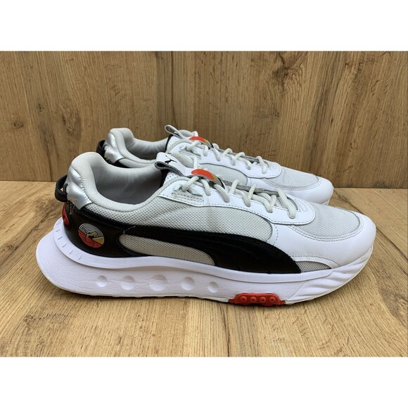 Puma Wild Rider As Lace Up Sneaker Shoes Mens Size 13 White Casual 382552-01 - Picture 2 of 16